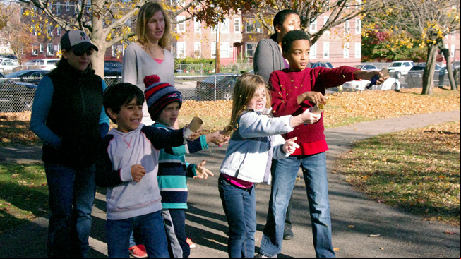 Kids with seed
blaster